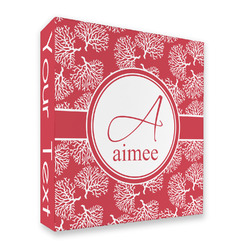Coral 3 Ring Binder - Full Wrap (Personalized)