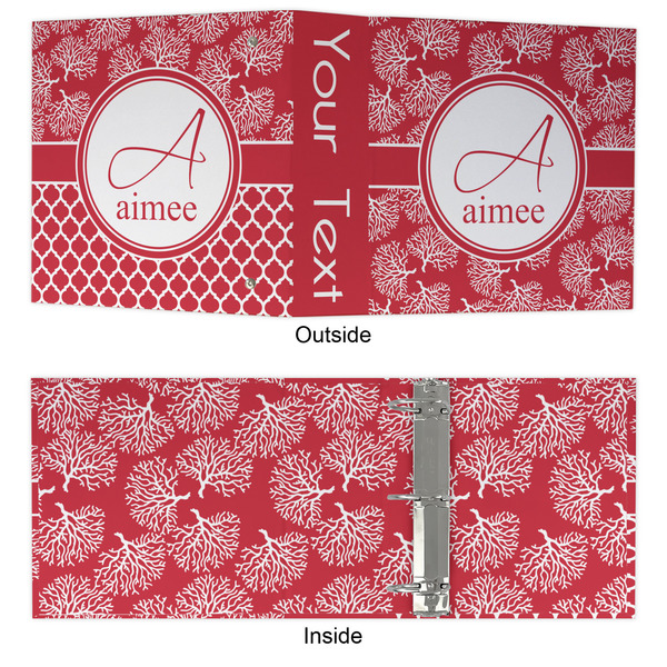 Coral 3 Ring Binders - Full Wrap - 3" - APPROVAL