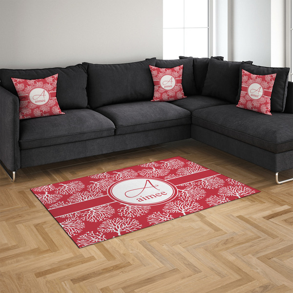 Coral 4'x6' Indoor Area Rugs - IN CONTEXT
