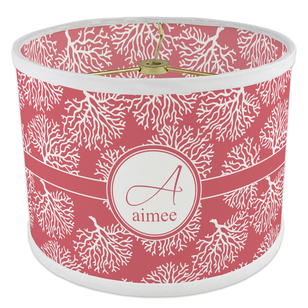 Coral 8" Drum Lampshade - ANGLE Poly-Film