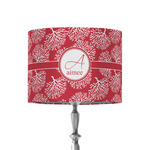 Coral 8" Drum Lamp Shade - Fabric (Personalized)