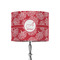 Coral 8" Drum Lampshade - ON STAND (Fabric)