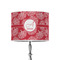 Coral 8" Drum Lampshade - ON STAND (Poly Film)