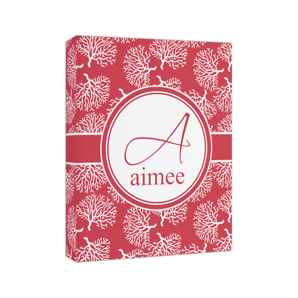 Coral 8x10 - Canvas Print - Angled View