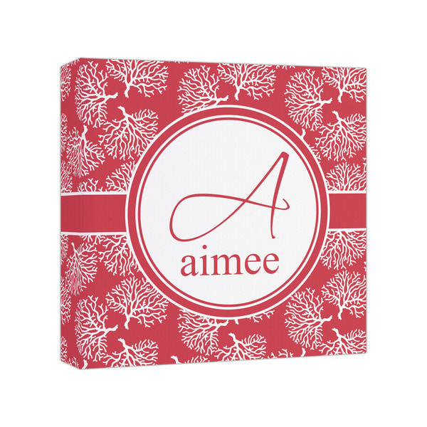 Custom Coral Canvas Print - 8x8 (Personalized)