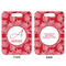Coral Aluminum Luggage Tag (Front + Back)