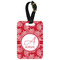 Coral Metal Luggage Tag w/ Name and Initial