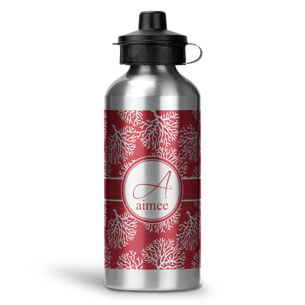 Custom Coral Water Bottle - Aluminum - 20 oz (Personalized)