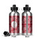 Coral Aluminum Water Bottle - Front and Back
