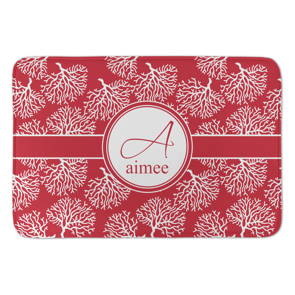 Custom Coral Anti-Fatigue Kitchen Mat (Personalized)