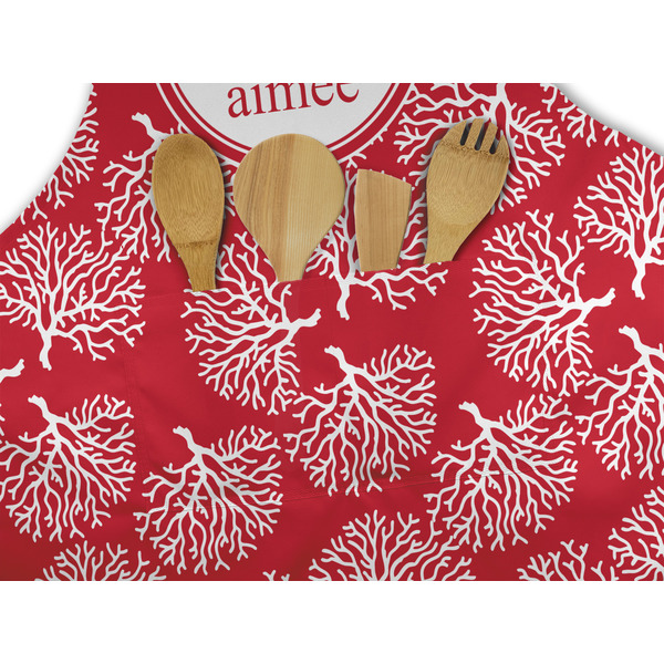 Coral Apron - Pocket Detail with Props