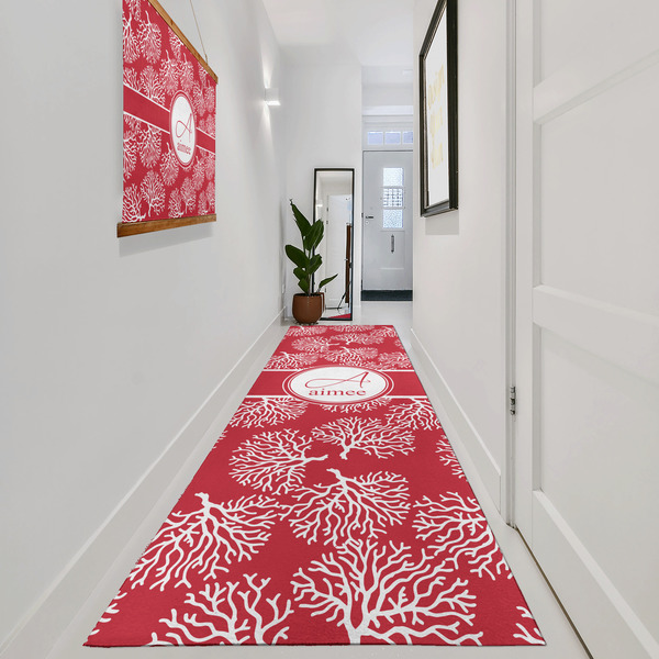 Coral Area Rug Sizes - In Context (vertical)