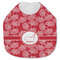Coral Jersey Knit Baby Bib w/ Name and Initial
