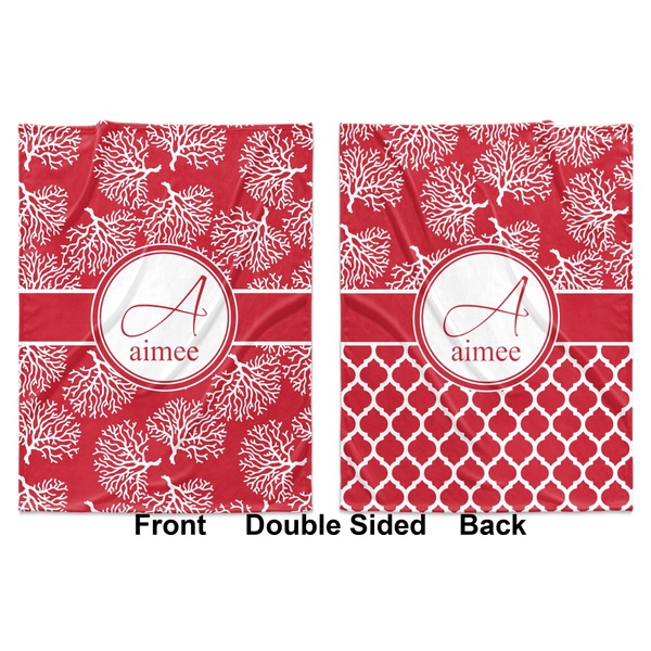 Coral Baby Blanket (Double Sided - Printed Front and Back)