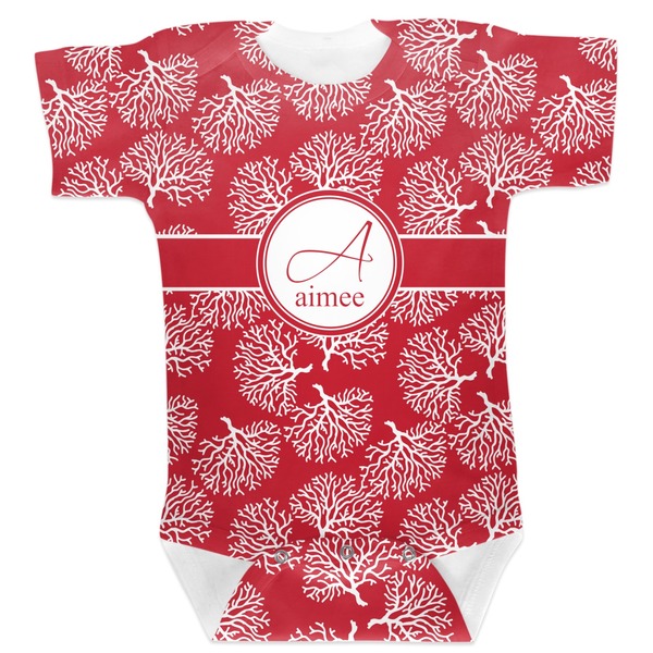 Custom Coral Baby Bodysuit 3-6 (Personalized)