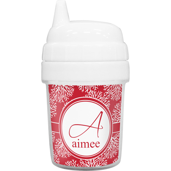 Custom Coral Baby Sippy Cup (Personalized)