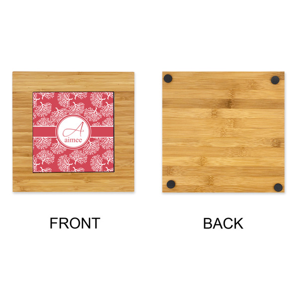 Coral Bamboo Trivet with 6" Tile - APPROVAL