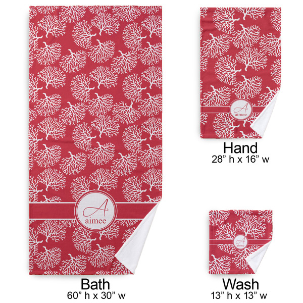 Coral Bath Towel Sets - 3-piece - Approval