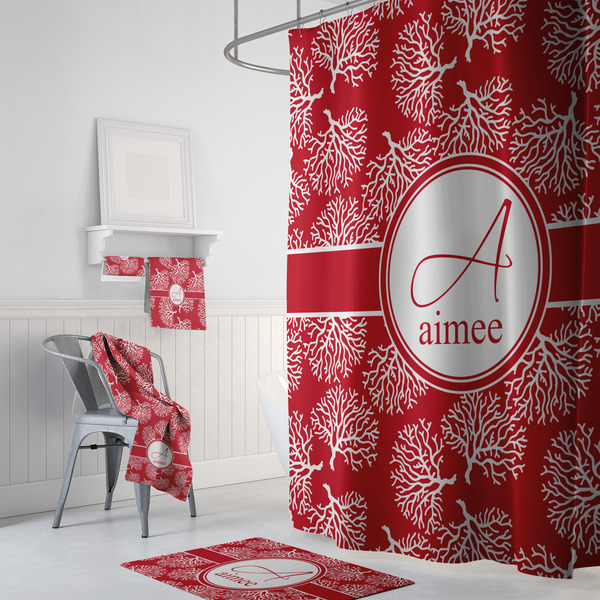 Coral Bath Towel Sets - 3-piece - In Context