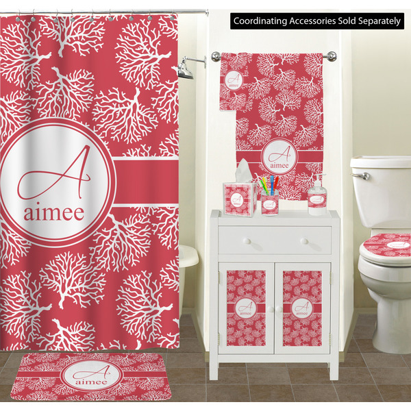 Coral Bathroom Scene