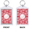 Coral Bling Keychain (Front + Back)