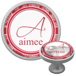 Coral Cabinet Knob (Silver) (Personalized)