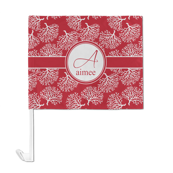 Coral Car Flag - Large - FRONT