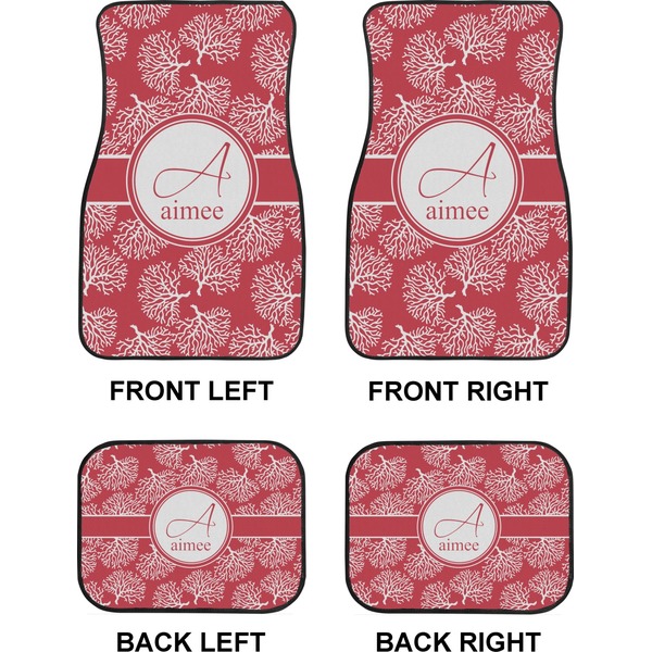 Coral Car Floor Mats Set (2F + 2B)