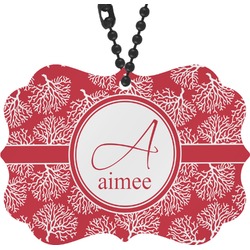 Coral Rear View Mirror Charm (Personalized)