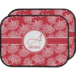 Coral Car Floor Mats (Back Seat) (Personalized)