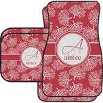 Coral Car Floor Mats Set - 2 Front & 2 Back (Personalized)