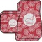 Coral Car Floor Mats Set - 2 Front & 2 Back (Personalized)