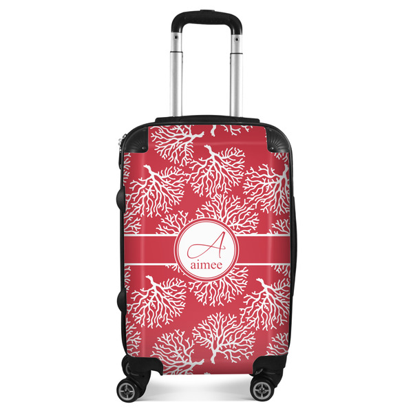 Custom Coral Suitcase (Personalized)