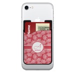 Coral 2-in-1 Cell Phone Credit Card Holder & Screen Cleaner (Personalized)