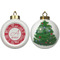 Coral Ceramic Christmas Ornament - X-Mas Tree (APPROVAL)