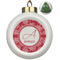 Coral Ceramic Christmas Ornament - Xmas Tree (Front View)