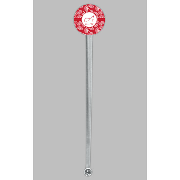 Coral Clear Plastic 7" Stir Stick - Round - Single Stick