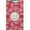 Coral Clipboard (Legal Size) (Personalized)