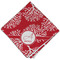 Coral Cloth Napkins - Personalized Dinner (Folded Four Corners)