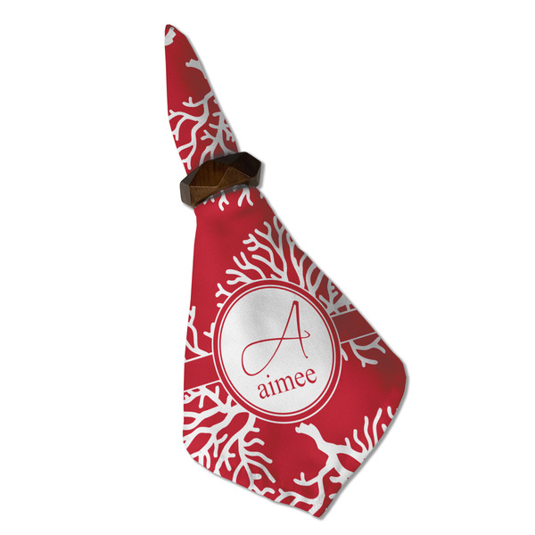 Coral Cloth Napkins - Personalized Dinner (Folded in Ring) (MAIN)