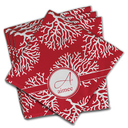 Coral Cloth Napkins (Set of 4) (Personalized)