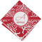 Coral Cloth Napkins - Personalized Lunch (Folded Four Corners)