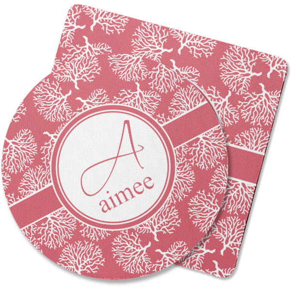 Custom Coral Rubber Backed Coaster (Personalized)