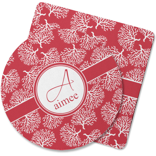 Custom Coral Rubber Backed Coaster (Personalized)