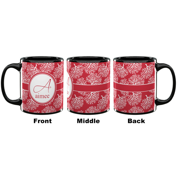Coral Coffee Mug - 11 oz - Black APPROVAL