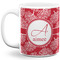 Coral 11 Oz Coffee Mug - White (Personalized)