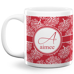 Coral 20 Oz Coffee Mug - White (Personalized)