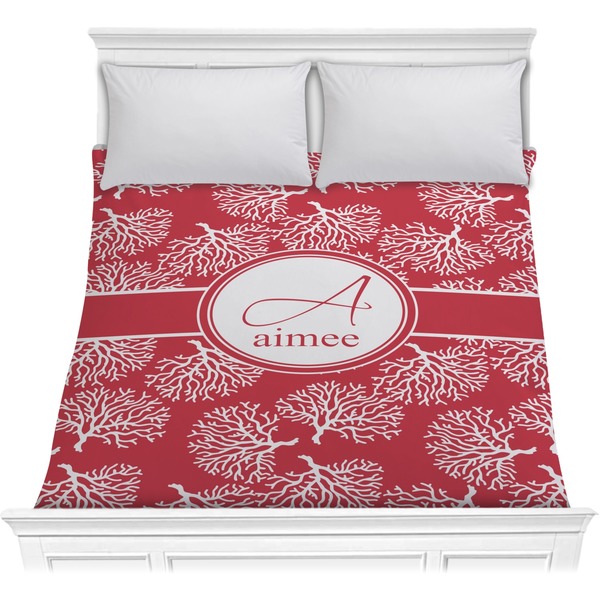 Custom Coral Comforter - Full / Queen (Personalized)