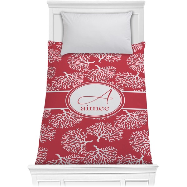 Custom Coral Comforter - Twin XL (Personalized)
