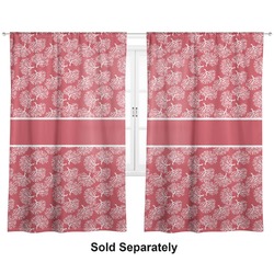 Coral Curtain Panel - Custom Size